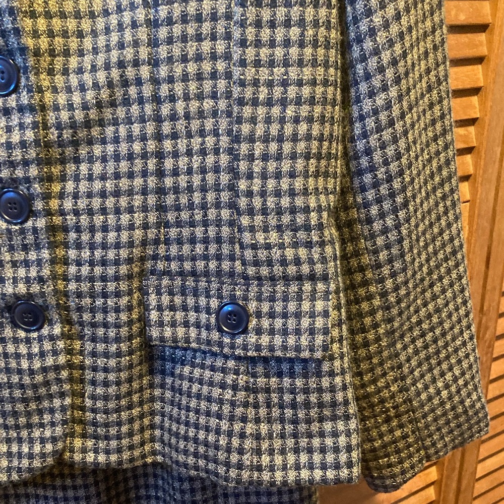 Modiano Navy Blue and Beige Suit - Picture 8 of 12